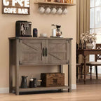 Sideboard Buffet Cabinet with 2 Doors and Shelf – Console Table for Entryway, Living Room and Hallway