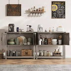 Sideboard Buffet Cabinet with 2 Doors and Shelf – Console Table for Entryway, Living Room and Hallway
